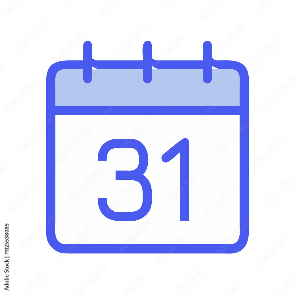 Calendar icon, symbolizing a specific day in a month. Calendar icon, symbolizing a specific day in a month.