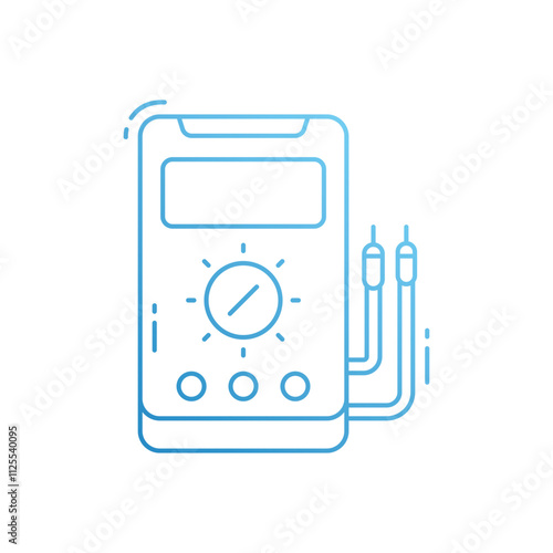 Voltmeter vector icon