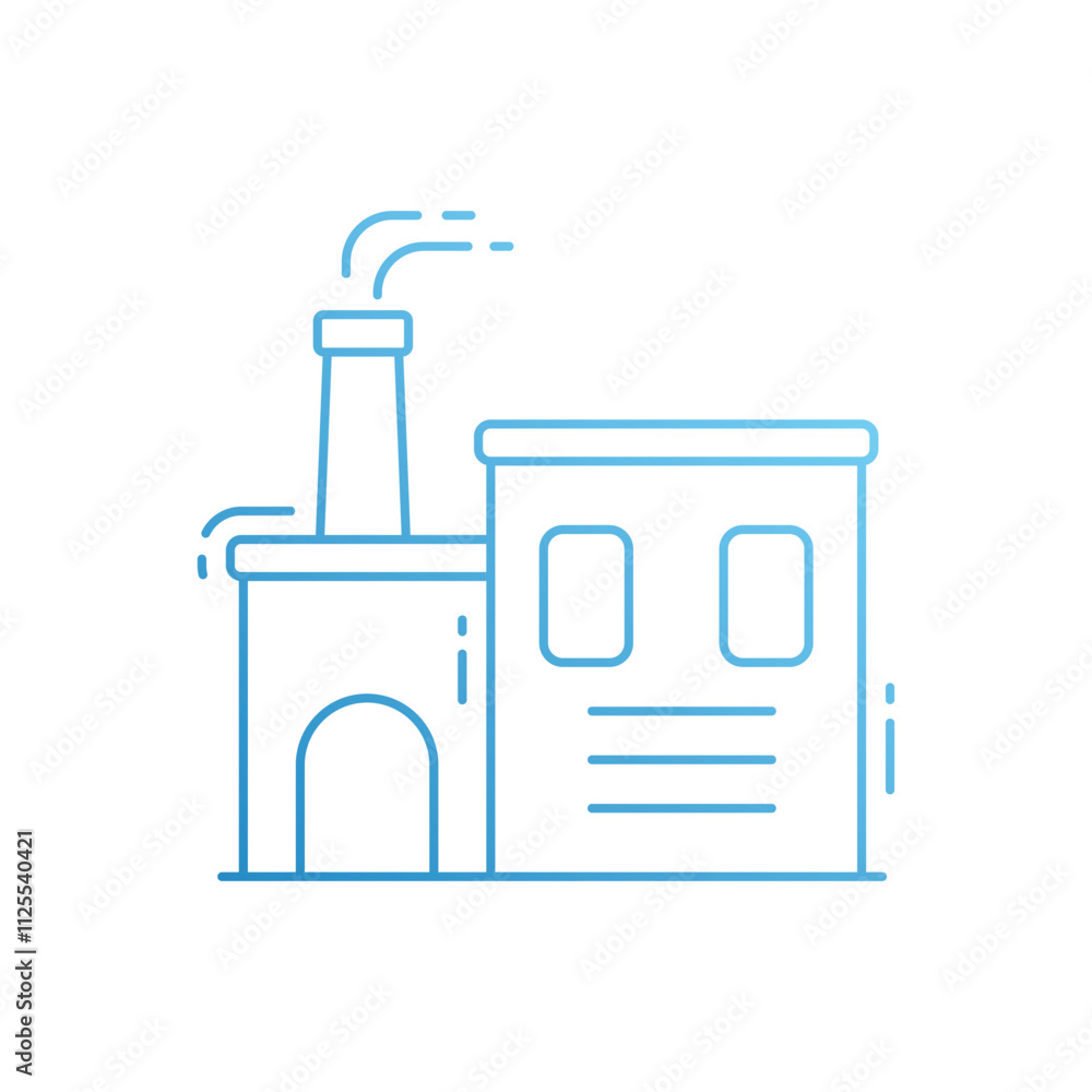 Fototapeta premium Industries vector icon