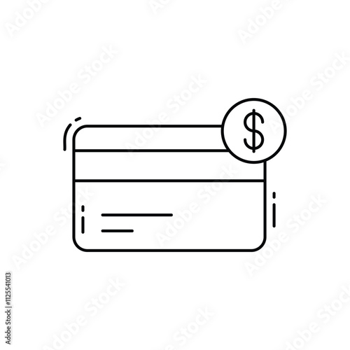 Card payment vector icon