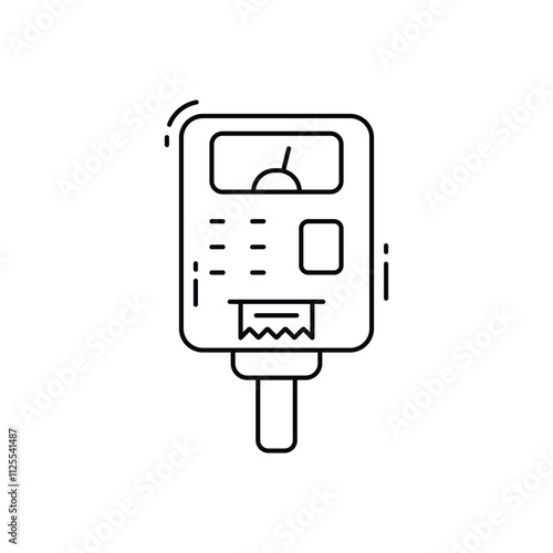 Parking meter vector icon