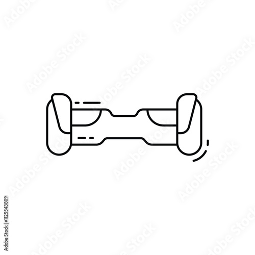 Hoverboard vector icon