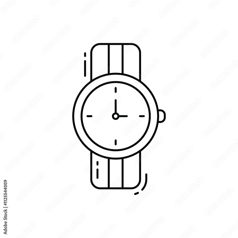 Wristwatch vector icon