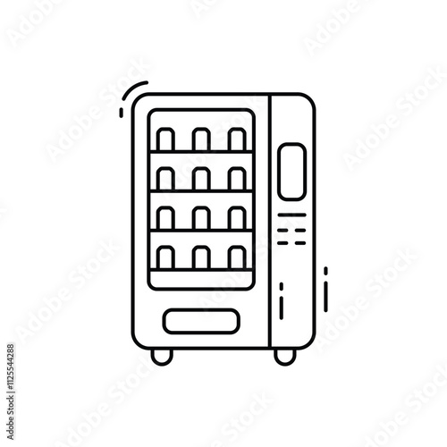 Vending machine vector icon