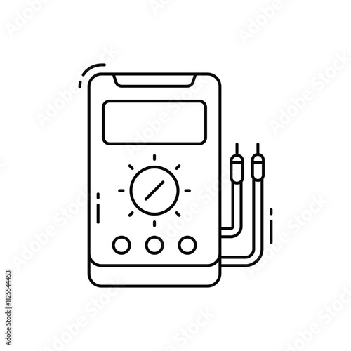 Voltmeter vector icon