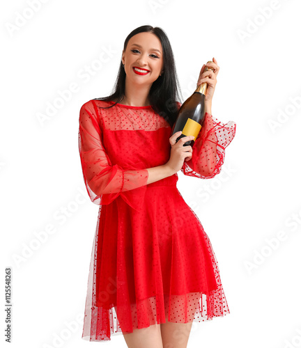 Beautiful young woman with ...