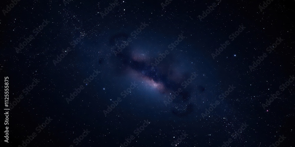 Fototapeta premium Glowing stars on a dark night sky, creating a mesmerizing celestial display, shining, universe, night time