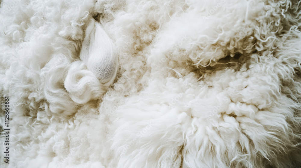 Soft and fluffy white sheep wool textured background Soft and fluffy white sheep wool textured background