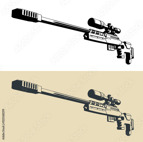 Large caliber sniper rifle