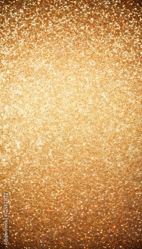 Ein goldener, funkelnder Glitzerhintergrund mit strahlendem Licht, ideal für festliche Weihnachts- und Neujahrsgrüße, luxuriöse Designs oder elegante Dekorationen. Generative KI.