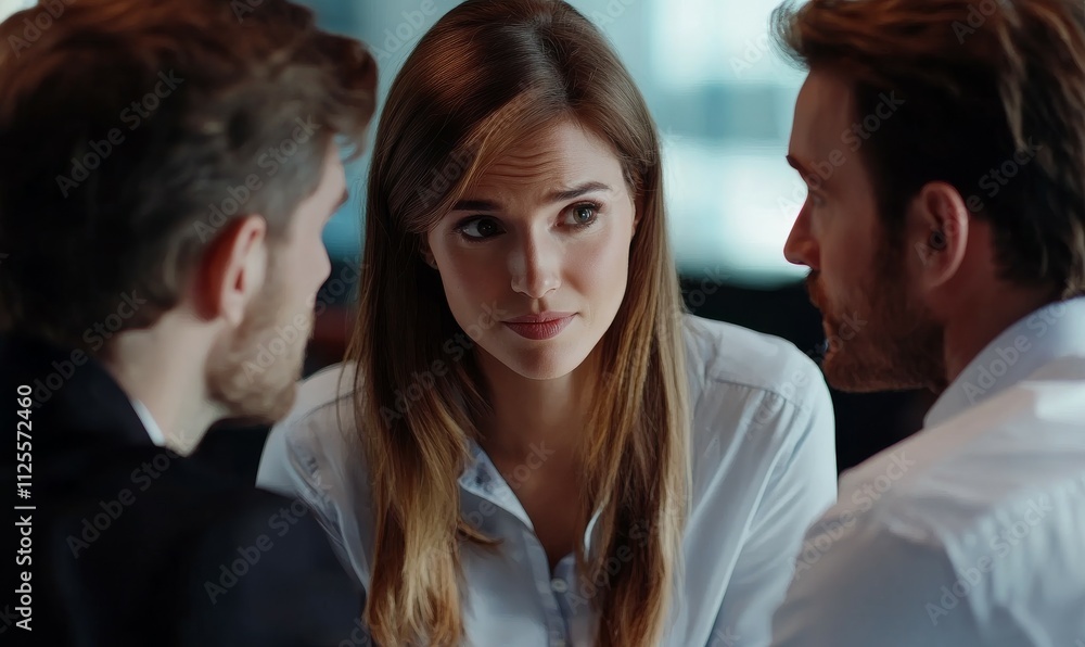 financial adviser guiding a young couple through investment options financial adviser guiding a young couple through investment options