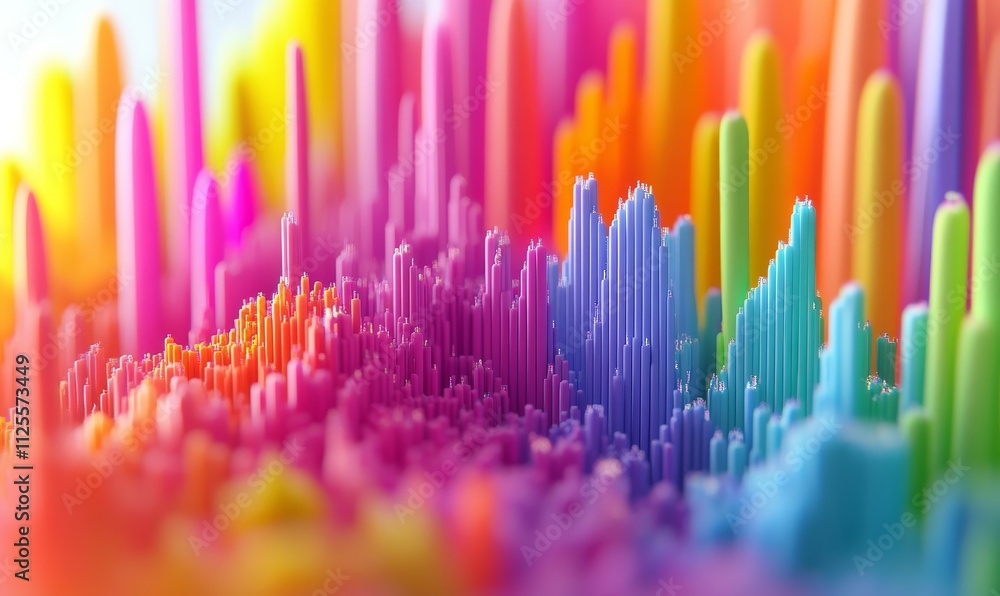 Datadriven search optimization, colorful graphs, digital growth,