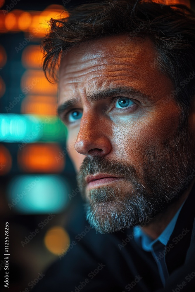 Close-up portrait of a man with a beard Close-up portrait of a man with a beard