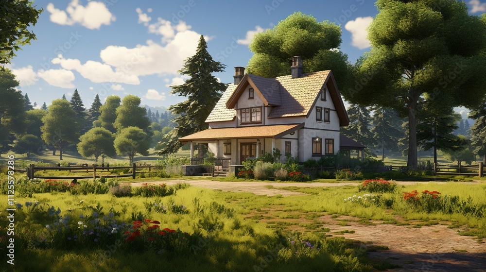 A photo of Stylish and Compact Homestead Dwelling A photo of Stylish and Compact Homestead Dwelling