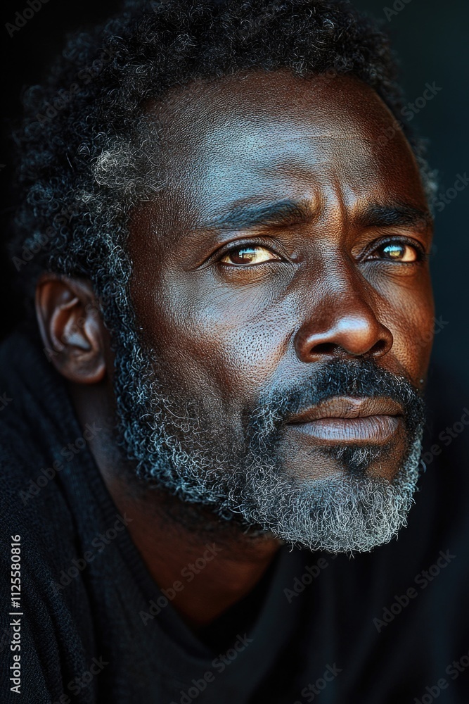A close-up shot of a man's face with a beard A close-up shot of a man's face with a beard