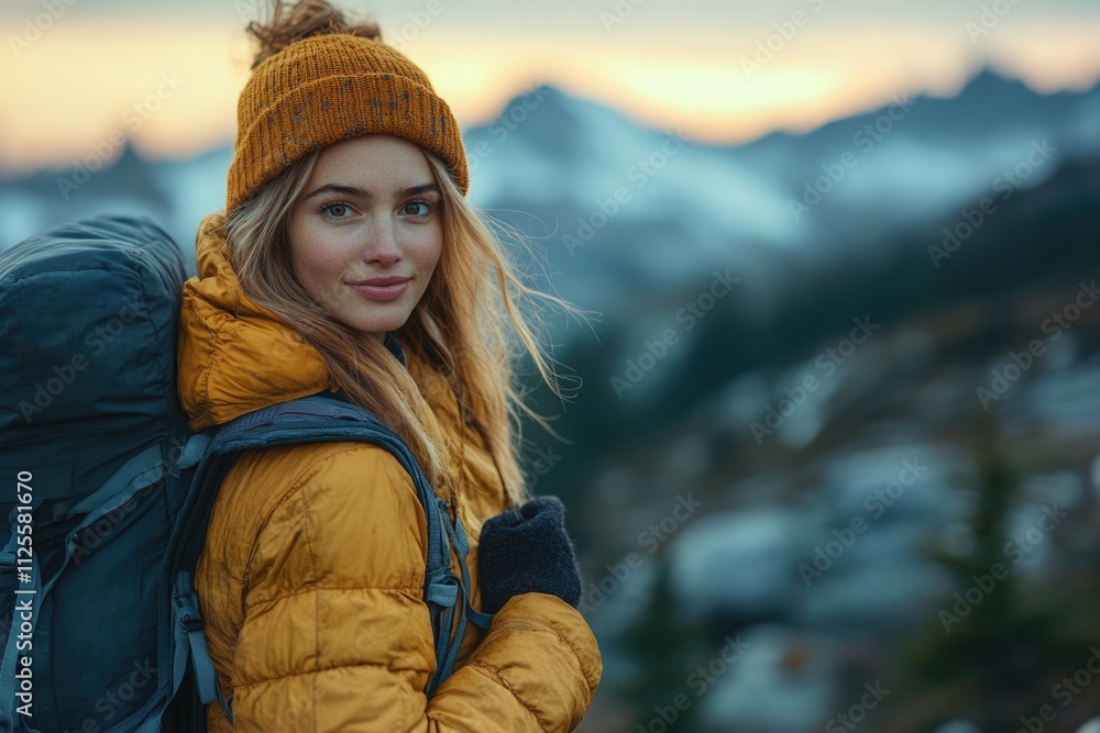 A person trekking uphill with a backpack, surrounded by nature A person trekking uphill with a backpack, surrounded by nature