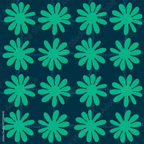 Abstract floral seamless flowers pattern for wrapping paper and fabrics and kids