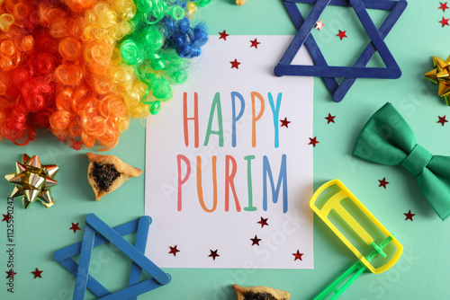 Greeting card with text HAP...