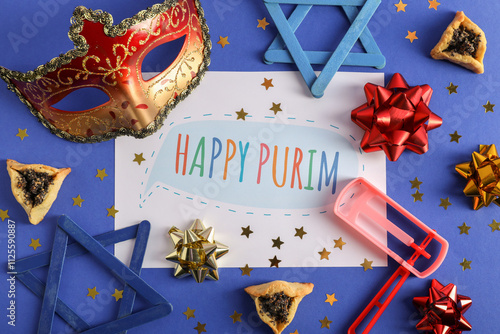 Card with text HAPPY PURIM,...