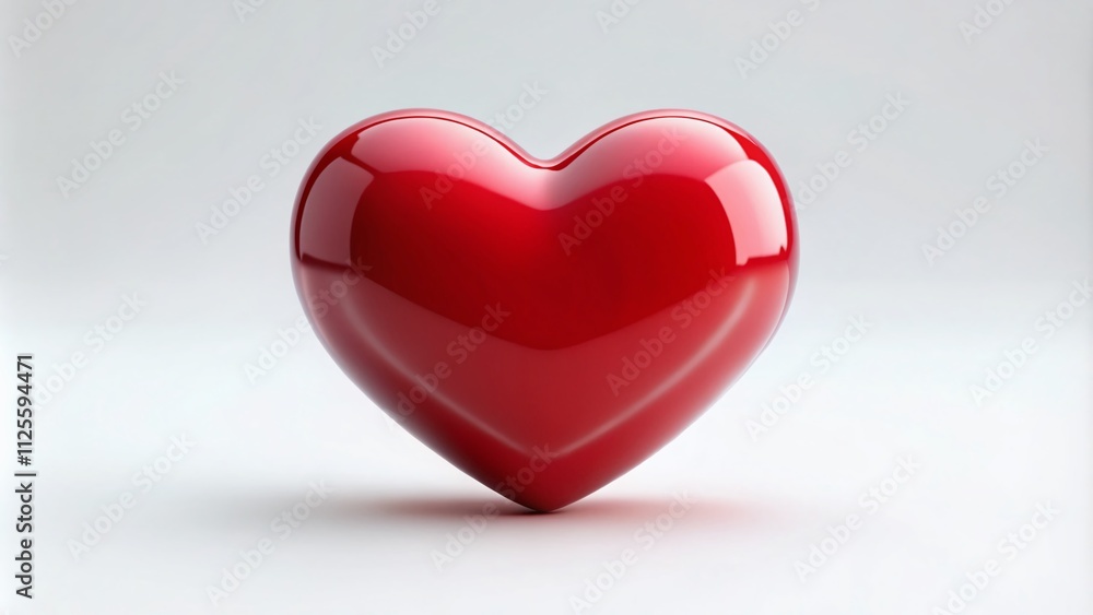 3D Red Heart Icon on a White Background - Conceptual Vector Artwork, EPS 10, Ideal for Themes of Love, Romance, and Wellness in Digital Designs and Marketing Resources. 3D Red Heart Icon on a White Background - Conceptual Vector Artwork, EPS 10, Ideal for Themes of Love, Romance, and Wellness in Digital Designs and Marketing Resources.