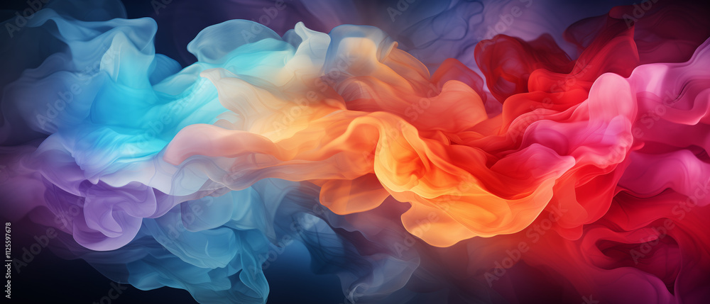 Swirling clouds of colorful smoke shift and merge, creating a dynamic and vibrant backdrop that adds depth and energy to designs. This digital artwork captivates with its rich hues Swirling clouds of colorful smoke shift and merge, creating a dynamic and vibrant backdrop that adds depth and energy to designs. This digital artwork captivates with its rich hues