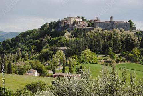 Landscape of Montone, Italy.
