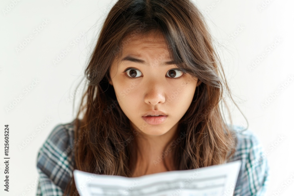 A person hiding their identity with a piece of paper, suitable for situations where anonymity is needed A person hiding their identity with a piece of paper, suitable for situations where anonymity is needed