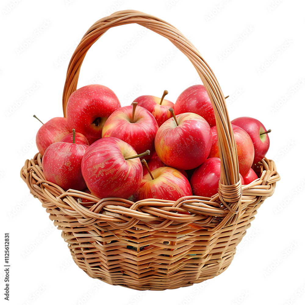 Red Apples in Wicker Baskets red grapes in a basket isolated on transparent background Red Apples in Wicker Baskets red grapes in a basket isolated on transparent background