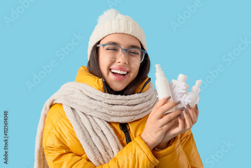 Young woman in winter cloth...