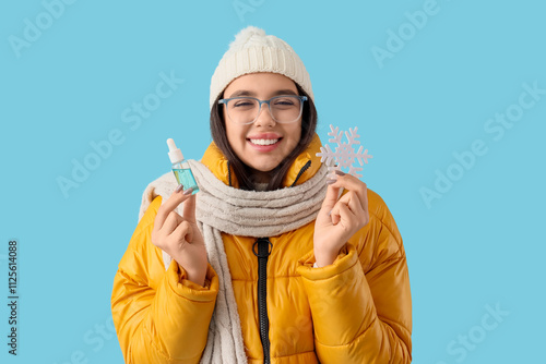 Young woman in winter cloth...