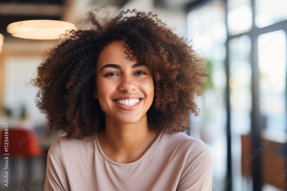 Portrait of a smiling female African American medical physician Portrait of a smiling female African American medical physician