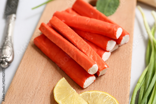Imitation crab sticks with ...