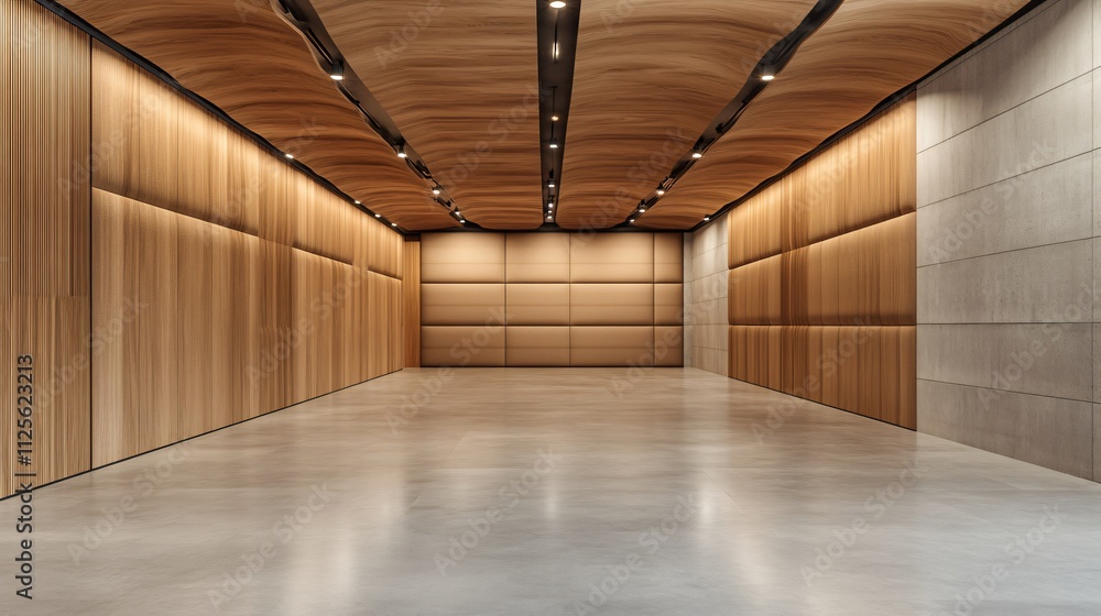 Modern Industrial Space with Acoustic Treatment and Light Modern Industrial Space with Acoustic Treatment and Light