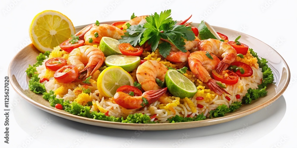 Experience the bold flavors of Spicy Shrimp Rice, infused with fresh herbs and zesty lemon, creating a visually stunning dish ideal for mouthwatering food photography. Experience the bold flavors of Spicy Shrimp Rice, infused with fresh herbs and zesty lemon, creating a visually stunning dish ideal for mouthwatering food photography.