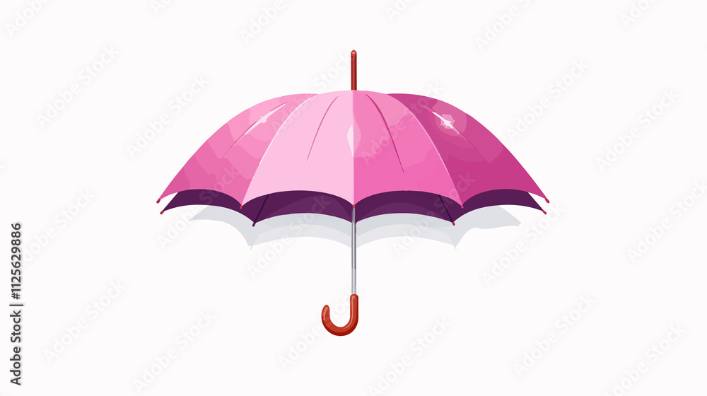Top View Umbrella Icon Design for Isolated Usage on White Background Top View Umbrella Icon Design for Isolated Usage on White Background