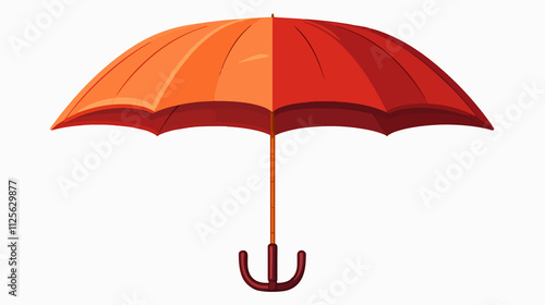 Fotografi Silhouette and outline design of open umbrella icon for various projects
