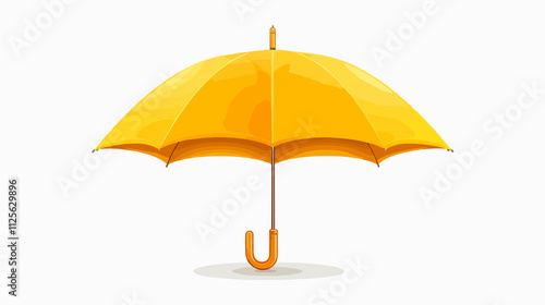 Raindrop Umbrella Icon: Clip Art for Open Parasol Design photo