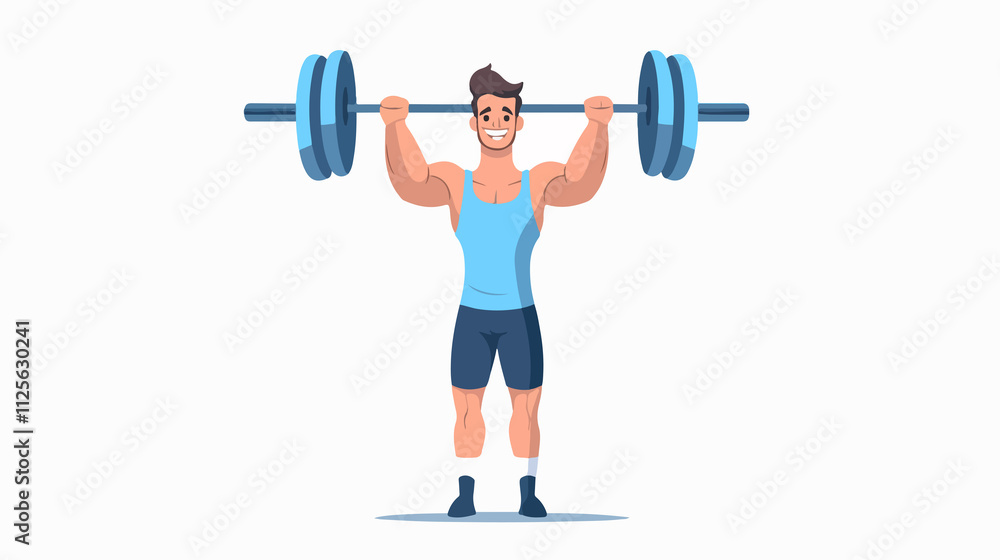 Effective Upright Row Workout Exercise Vector Illustration for Fitness Enthusiasts Effective Upright Row Workout Exercise Vector Illustration for Fitness Enthusiasts