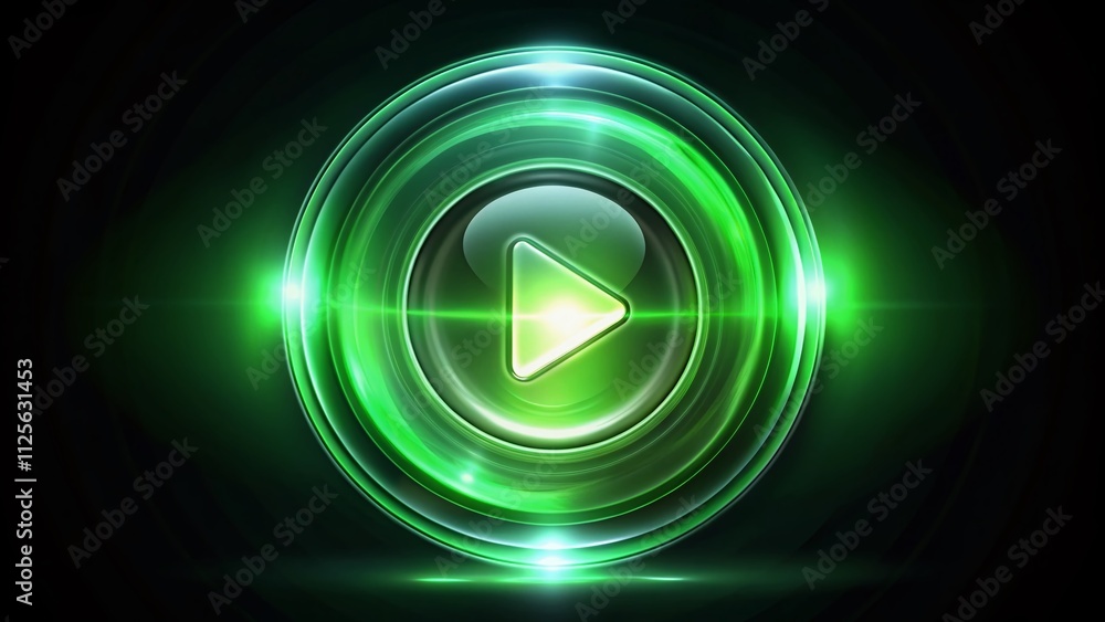 Green play button featuring a long exposure effect on a transparent background, ideal for modern media and technology use, enhancing digital content and creative projects. Green play button featuring a long exposure effect on a transparent background, ideal for modern media and technology use, enhancing digital content and creative projects.