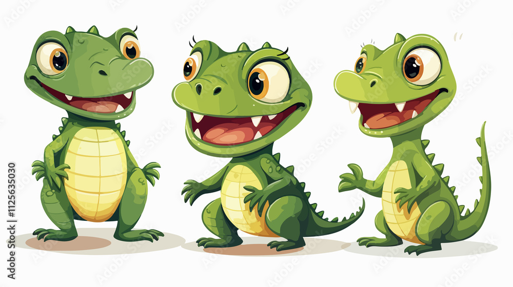 Playful Alligator Iguana Vector Illustration for Design Projects Playful Alligator Iguana Vector Illustration for Design Projects