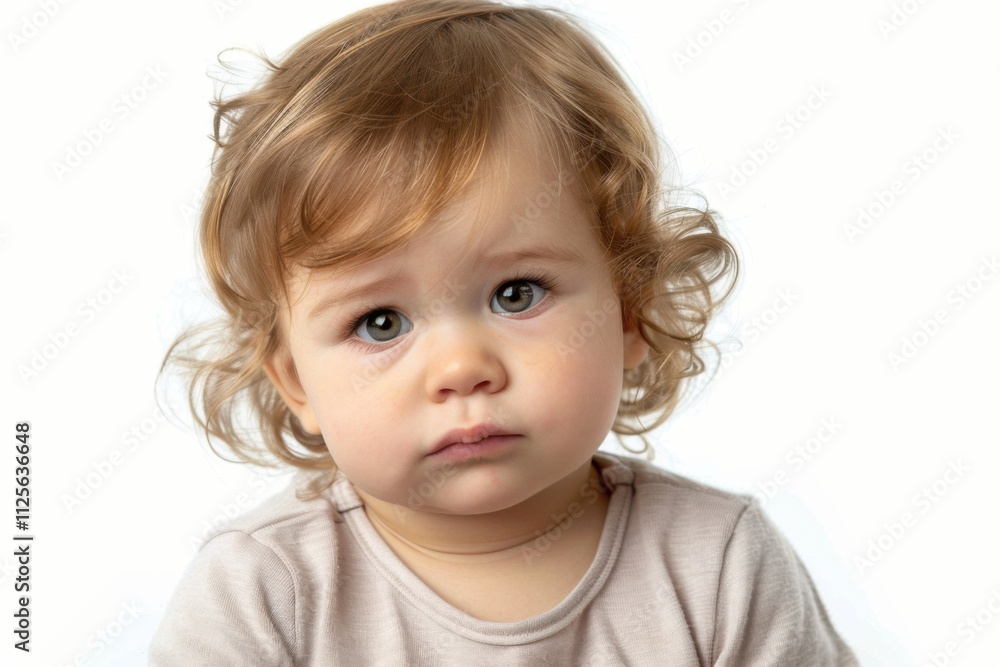 Terrible Twos: Frustrated Toddler Showing Emotions Terrible Twos: Frustrated Toddler Showing Emotions
