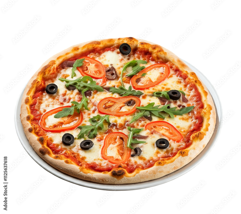 Portuguesa Pizza: Thin, crispy crust topped with fresh mozzarella Portuguesa Pizza: Thin, crispy crust topped with fresh mozzarella