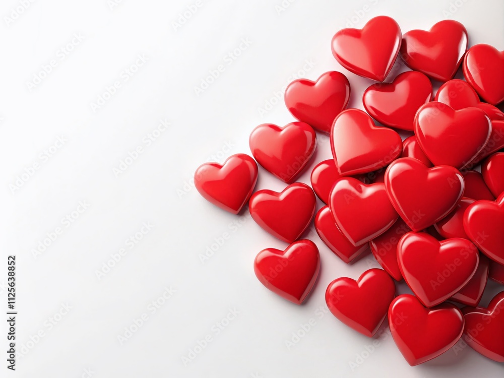 Isolated red heart stickers on a clean white backdrop, ideal for Valentine's Day themes, expressing love and romance in creative and affectionate ways for loved ones. Isolated red heart stickers on a clean white backdrop, ideal for Valentine's Day themes, expressing love and romance in creative and affectionate ways for loved ones.