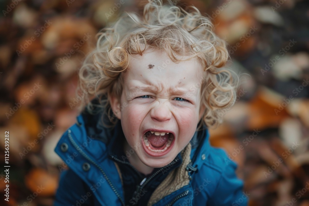 Terrible Twos: Frustrated Toddler Showing Emotions Terrible Twos: Frustrated Toddler Showing Emotions