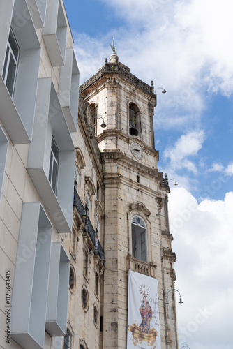 View of the side facade of the church of Our Lady of Conceicao da Praia in the city of Salvador, Bahia.