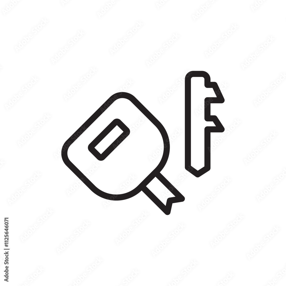 Broken key icon Black and white logo Broken key icon Black and white logo