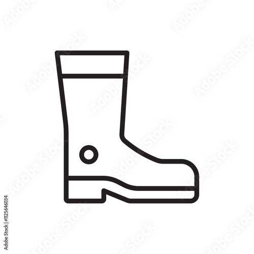 Brisk boots icon Black and white logo