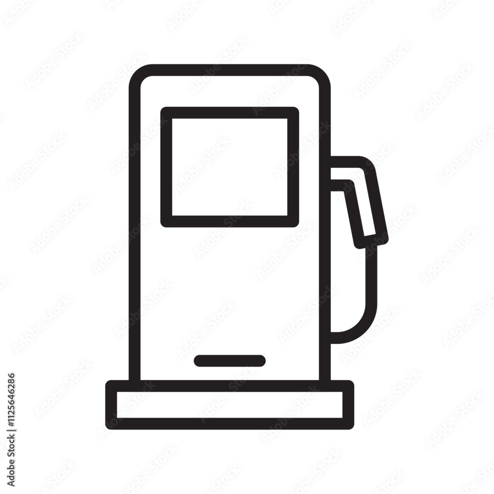 Charging station icon Black and white logo Charging station icon Black and white logo