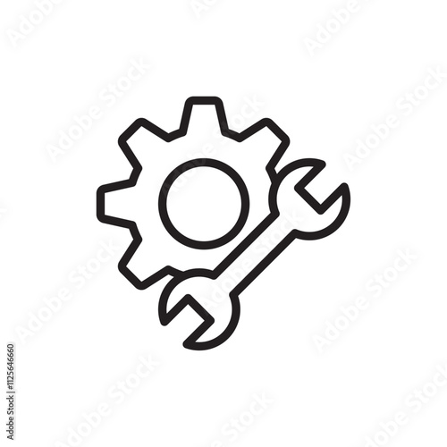 Customized icon Black and white logo