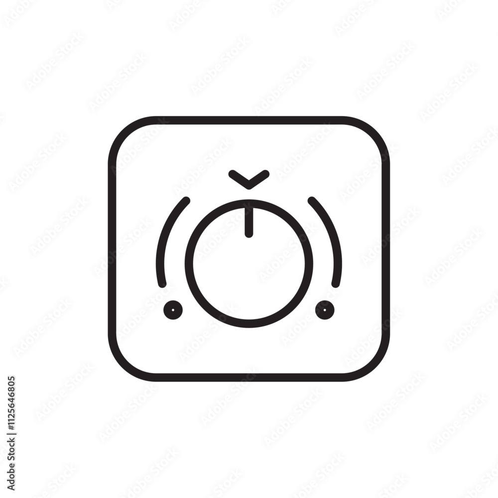 Dimmer icon Black and white logo Dimmer icon Black and white logo